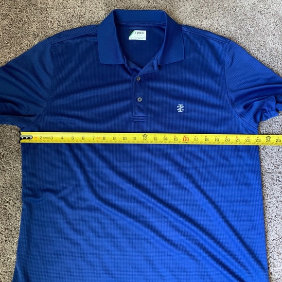 Izod Golf Blue Polo - Picture 5 of 6